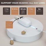 Rechargeable Hearing Aids for Seniors & Adults, 2023 New Upgraded REJUVEAR Sound Amplifiers with Noise Canceling, No Squealing, Invisible & Portable Charging Case, LED Power Display, Bluetooth Pairing