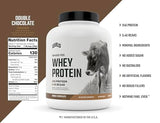 Levels Grass Fed 100% Whey Protein, No Hormones, Double Chocolate, 5LB