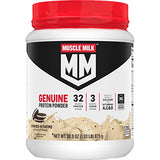 Muscle Milk Genuine Protein Powder, Cookies 'n Crème, 4.94 Pound, 32 Servings, 32g Protein, 2g Sugar, Calcium, Vitamins A, C & D, NSF Certified for Sport, Energizing Snack, Packaging May Vary