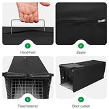 Trap Cage Cover, Animal Trap Cage Cover Small Animal Trap Cover for 1-Door Humane cat Trap 32 x 10 x 12inch, [Only Cover with Rollable Door Curtain]