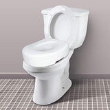Carex Toilet Seat Riser - Adds 5.5 Inch of Toilet Height - Raised Toilet Seat with 300 Pound Weight Capacity, Slip-Resistant, Toilet Riser, Elevated Toilet Seat