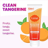 Lume Whole Body Deodorant - Invisible Cream Tube - 72 Hour Odor Control - Aluminum Free, Baking Soda Free, Skin Safe - 3.0 ounce (Clean Tangerine)
