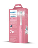 PHILIPS Sonicare 4100 Power Toothbrush, Rechargeable Electric Toothbrush with Pressure Sensor, Deep Pink HX3681/26