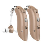 Dellona Next-level Hearing Aids For Seniors Severe Hearing Loss - Rechargeable Hearing Aids W/ Type-c, Behind-the-ear Otc Hearing Aid -(Pair) Hearing Aids For Seniors Rechargeable With Noise Cancelling - Hearing Amplifiers For Seniors - (Beige)