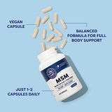 Vimergy MSM with Silica + Calcium Capsules, 120 Servings – Supports Bone Health – Promotes Hair & Nail Health – Non-GMO, Gluten-Free, Kosher, Soy-Free, Corn-Free, Vegan & Paleo Friendly