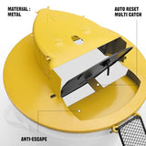 Upgraded Bucket Lid Mouse Trap, Humane or Lethal Rat Traps, Durable Metal Material, Bait Racks, Anti-Escape, Multi Catch, Auto Reset, Indoor Outdoor, 5 Gallon Bucket Compatible