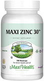 Zinc 30 - Zinc Vitamin with Enzymax for Enhanced Absorption - Highest Potency Immune Support - Glycinate Chelated Zinc Supplements for Adults - Zink Vitaminas - Kosher Made in USA - 100 Count Capsules