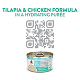 Weruva Wx Phos Focused, Tilapia & Chicken Formula in a Hydrating purée, 3oz Can (Pack of 12)