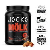 Jocko Mölk Whey Protein Powder (Chocolate Peanut Butter) - Keto, Probiotics, Grass Fed, Digestive Enzymes, Amino Acids, Monk Fruit Blend - Supports Muscle Recovery & Growth - 31 Servings (Old 2lb Tub)