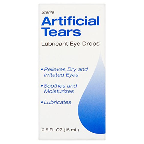 Sterile Artificial Tears Lubricant Eye Drops 0.5oz