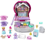 Polly Pocket Compact Playset, Candy Cutie Gumball with 2 Micro Dolls & Accessories, Travel Toys with Surprise Reveals