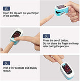 CONTEC LED CMS50M Pulse Oximeter,SpO2 and PR Value Waveform Blood Oxygen, Neck/Wrist Cord