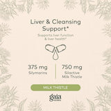 Gaia Herbs Milk Thistle - Liver Supplement & Cleanse Support for Maintaining Healthy Liver Function* - 120 Vegan Capsules (40-Day Supply)