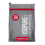 Isopure Protein Powder, Zero Carb Whey Isolate, Gluten Free, Lactose Free, 25g Protein, Keto Friendly, Strawberries & Cream, 110 Servings, 7.5 Pound (Packaging May Vary)