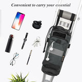 Crutch Bag Lightweight Crutch Accessories Storage Pouch with Reflective Strap and Front Zipper Pocket for Universal Crutch Bag to Keep Item Safety (Gray)