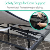 SECURITYMAN Adjustable Bed Assist Rail - Easy, Safe, and Helpful - Non Slip Bed Rail for Elderly and Adults - No Tools Needed, Supports 350lbs, Padded Handle, Fits Most Beds - Bed Railing for Seniors