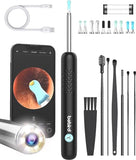 BEBIRD Ear Wax Removal Tool - R1 Upgraded Ear Cleaner with 1080P Camera, Smart Visual Earwax Cleaning Kit with 7 Pcs Ear Set for Daily Ear Pick, 6 LED Lights, 10 Ear Scoop Ear Tips Replacement,Black