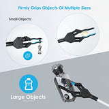 Reacher Grabber Tool Heavy Duty, Gisung 34 Inch Foldable Grabbers for Elderly with Upgrade Rotating Anti-Slip Jaw & Strong Magnetic Tip, Sturdy Reaching Assist Tool for Trash Pickup, Arm Extension