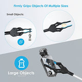 Reacher Grabber Tool Heavy Duty, Gisung 44 Inch Foldable Grabbers for Elderly with Upgraded Rotating Anti-Slip Jaw & Strong Magnetic Tip, Sturdy Reaching Assist Tool for Trash Pickup, Arm Extension