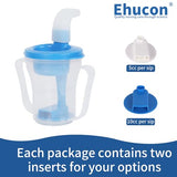 Ehucon Dysphagia Regulating Drinking Cup for Swallowing and Disorders People,Dispenses 5cc or 10cc of Liquid Each Time,No Thickener is Used.Helps to Prevent Choking