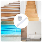 15Pcs Transparent Non Slip Stair Treads 30'' x 4'', Indoor Outdoor Clear Anti-Slip Strips for Elderly, Children, Pets - Protective Carpet Runner Mats