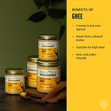 Banyan Botanicals Grass-Fed Ghee – Original Cultured Organic Ghee (Clarified Butter) – Tasty Oil & Butter Alternative for Cooking & Baking – 13.4 oz – Non-GMO Gluten Free Vegetarian