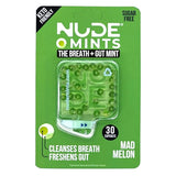 NUDE Breath Mints for Bad Breath - Mad Melon | Keto Friendly, Gluten Free, Zero Sugar, Carbs, Calories, Breath Freshener For People | Instant Fresh, Cleanse Gut | MELON | 10 Pack | 300 Capsules