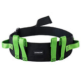 COW&COW Gait Belt with 3 Handles and Metal Loop for Physical Therapy 4 inches (Green, 28"-52")