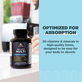 Ancient Nutrition Multivitamin for Men, Ancient Multi Men's 40+ Once Daily Vitamin Supplement 30 Ct, Vitamin A, Vitamin B and Vitamin K2, Supports Immune System, Paleo and Keto Friendly