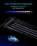 NICREW ClassicLED Gen 2 Aquarium Light, 40 Watts, Dimmable LED Fish Tank Light with 2-Channel Control, White and Blue LEDs, Size 48 to 60 Inch