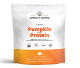 Sprout Living Simple Pumpkin Seed Protein Powder, 20 Grams Organic Plant Based Protein Powder Without Artificial Sweeteners, Non Dairy, Non-GMO, Vegan, Gluten Free, Keto Drink Mix (5 Pound)