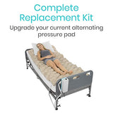 Vive Alternating Pressure Pad Replacement - Inflatable Low Air Loss Mattress Topper for Pressure Ulcer and Sore Relief Treatment - Fits Standard Hospital Bed - For Elderly, Seniors, Bedridden Patients