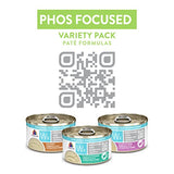 Weruva Wx Phos Focused, Pate Formulas Variety Pack, 3oz Can (Pack of 12)