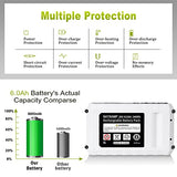 TenHutt 【Upgrade with DC Port】 24V 6.0Ah Replacement Battery for Snow Joe, Sun Joe, Power Joe, Aqua Joe 24V iON+ Tools 24BAT-LTX 24VBAT-LTW 24VBAT-LTE 24VBAT-LT 24VBAT Lithium Ion Power Tool Battery