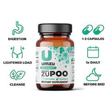 UMZU zuPOO - Colon Cleanse & Gut Support Supplement, Healthy Waste Elimination and Bowel Movements, Vitamins, Minerals, Herbs, Barks Blend, 7-Day Cycle, Bloating Relief - (15 Day Supply 30 Capsules)