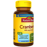 Nature Made Cranberry with Vitamin C, Dietary Supplement for Immune and Antioxidant Support, 60 Softgels, 30 Day Supply