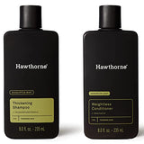 Hawthorne Men's Thickening Shampoo and Conditioner Hair Set. Includes Thickening Shampoo and Weightless Conditioner. 8 Fl Oz Each.