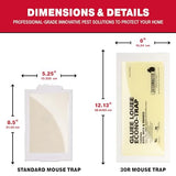 Catchmaster Gluee Louee Rat Extra Large Traps 30-PK, Heavy Duty Glue Traps, Mouse Traps for Home, Pre-Scented Adhesive Glue Boards for Inside House, Snake, Mice, & Spider Traps, Pet Safe Pest Control