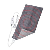 Calming Heat Massaging Weighted Heating Pad by Sharper Image- Electric Heating Pad with Massaging Vibrations, Auto-Off,12 Settings- 3 Heat, 9 Massage- 27 Relaxing Combinations, 12” x 24”, 4 lbs