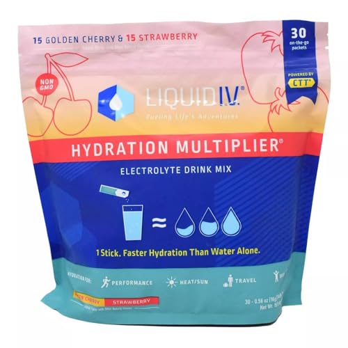 Liquid I.V. Hydration Multiplier, 30 Individual Serving Stick Packs in ...