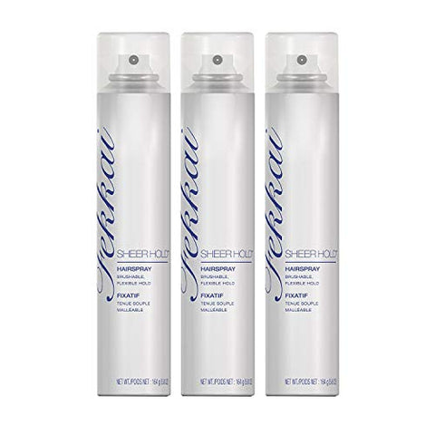 Fekkai Sheer Hold Hairspray, Brushable, Flexible Spray, 5.8 Ounce (3 Pack)