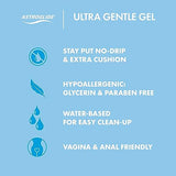Astroglide Ultra Gentle Gel Lube, Personal Lubricant (3oz), Hypoallergenic, Water BasedLube for Easy Clean-Up, No Parabens or Glycerin, Long-Lasting Pleasure for Men, Women, and Couples