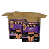 Always Discreet Boutique Adult Incontinence & Postpartum Underwear for Women, Low-Rise, Size Small/Medium, Black, Maximum Absorbency, Disposable, 24 Count