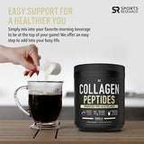 Sports Research Collagen Peptides - Hydrolyzed Type 1 & 3 Collagen Powder Protein Supplement for Healthy Skin, Nails, & Joints - Easy Mixing Vital Nutrients & Proteins, Collagen for Women & Men