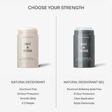 SALT & STONE Sensitive Skin Natural Deodorant - Santal & Vetiver | Natural Deodorant for Women & Men | Aluminum Free & Baking Soda Free For Sensitive Skin | Free From Parabens, Sulfates & Phthalates (2.6 oz)