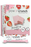 Power Crunch Protein Wafer Bars, High Protein Snacks with Delicious Taste, Strawberry Crème, 1.4 Ounce (12 Count)