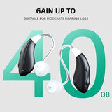 Byroncare Hearing Aids For Seniors Severe Hearing Loss, Hearing Aids For Seniors & Adults Rechargeable With Noise Cancelling, Behind-The-Ear My Sense Digital Hearing Amplifiers devices With Charging Case (Black).
