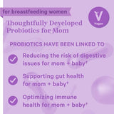 Pink Stork Lactation Probiotic Supplement for Breastfeeding Women, 10 Billion CFUs Multi Strain Postnatal Probiotics for Breast Milk & Gut Health, Postpartum Essentials, 30 Capsules