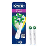 Oral-B CrossAction Electric Toothbrush Replacement Brush Heads Refill, 2ct (Packaging may vary)