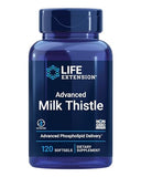 Life Extension Advanced Milk Thistle - With Silybin, Phosphatidylcholine and other Phospholipid - For Liver, Kidney Health & Detox - Non-GMO, Gluten-Free -120 Softgels